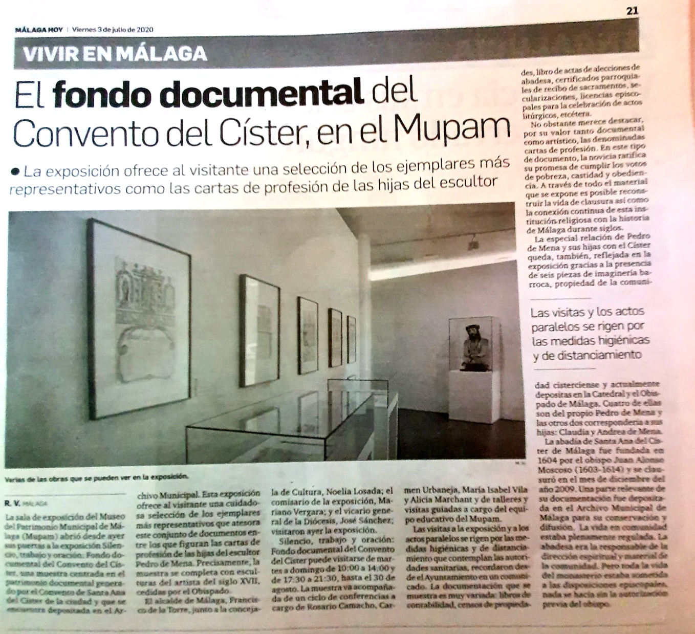 EL FONDO DOCUMENTAL DEL CONVENTO DEL CÍSTER, EN EL MUPAM