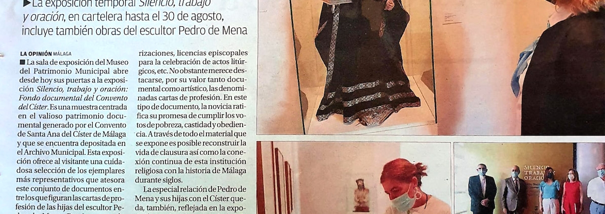 EL MUPAM ACOGE EL STOCK DOCUMENTAL DEL CONVENTO DEL CÍSTER EN UNA MUESTRA