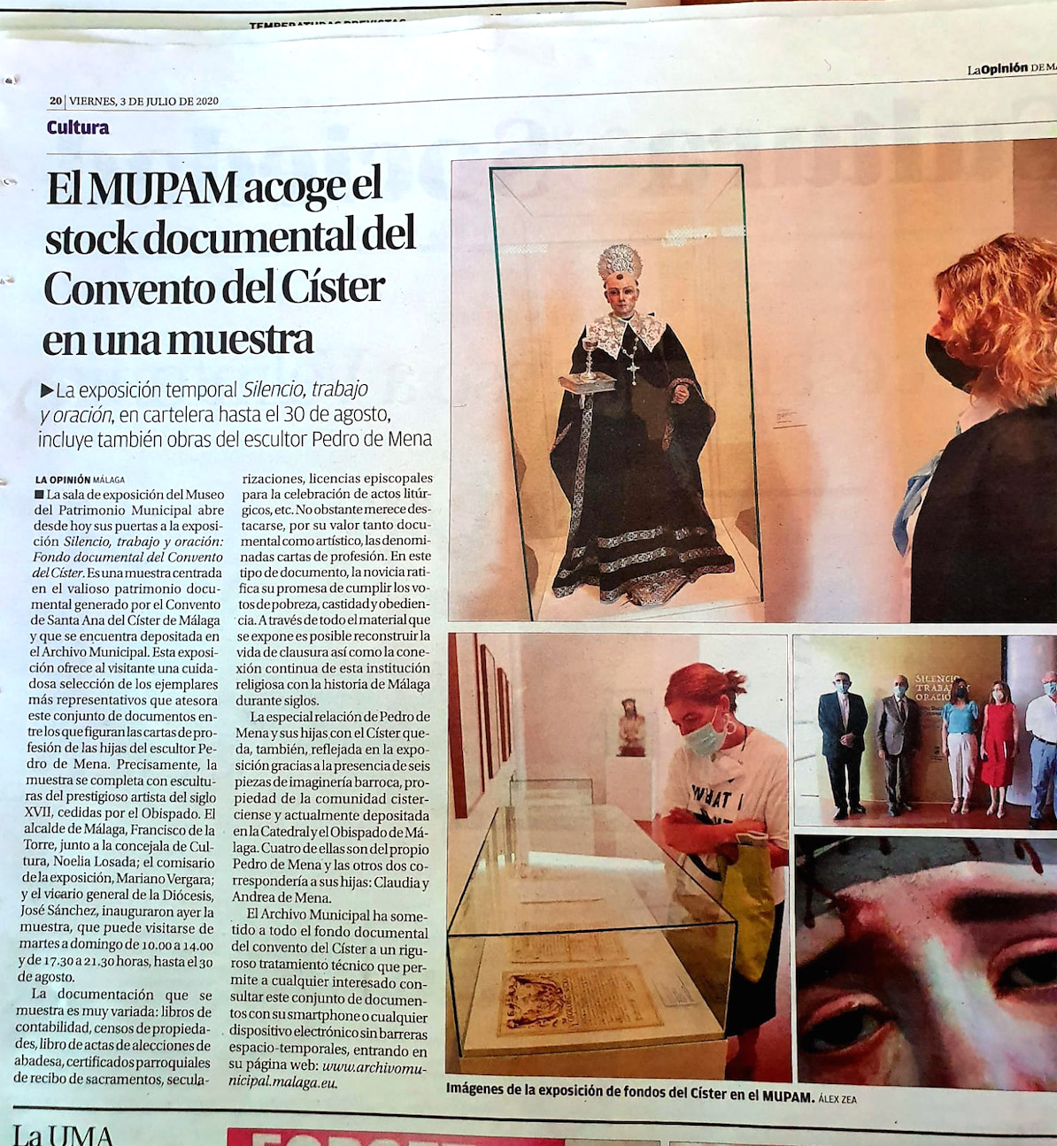 EL MUPAM ACOGE EL STOCK DOCUMENTAL DEL CONVENTO DEL CÍSTER EN UNA MUESTRA