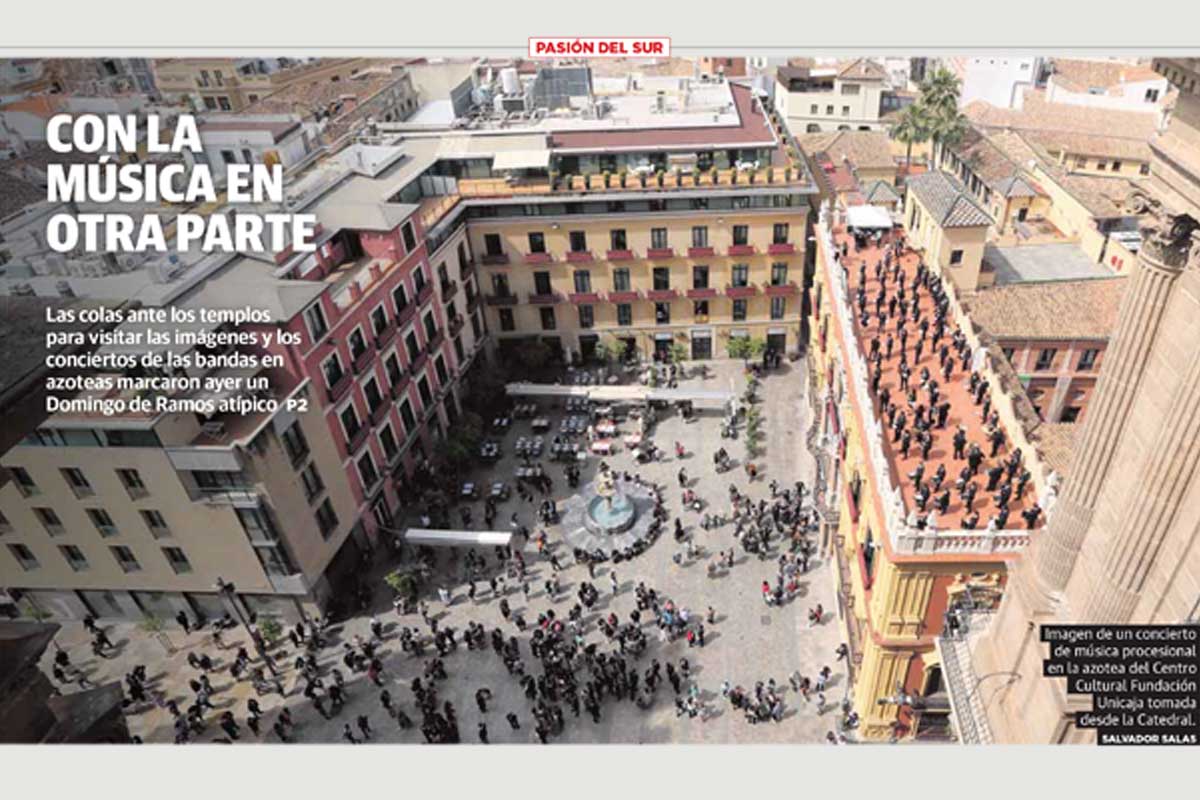 Comienzan los conciertos en las azoteas del Palacio Episcopal y la casa hermandad del Sepulcro