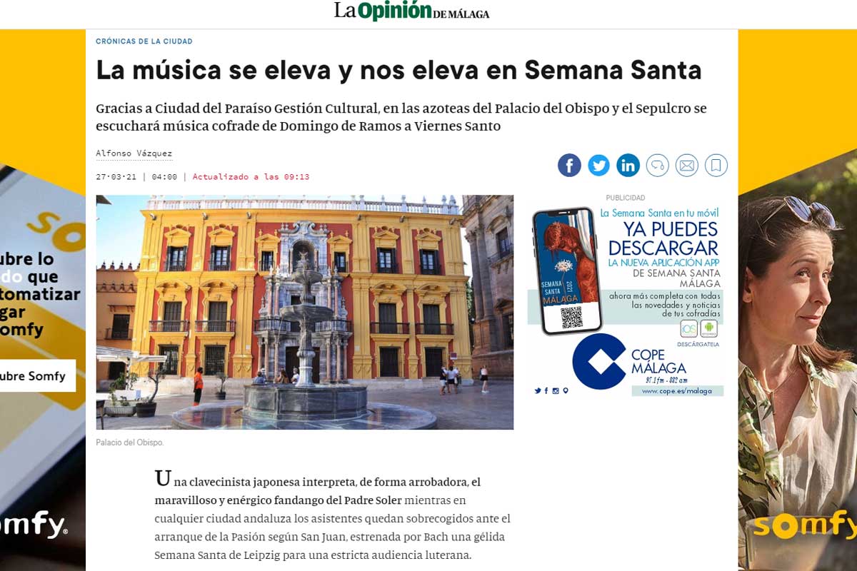 La música se eleva y nos eleva en Semana Santa