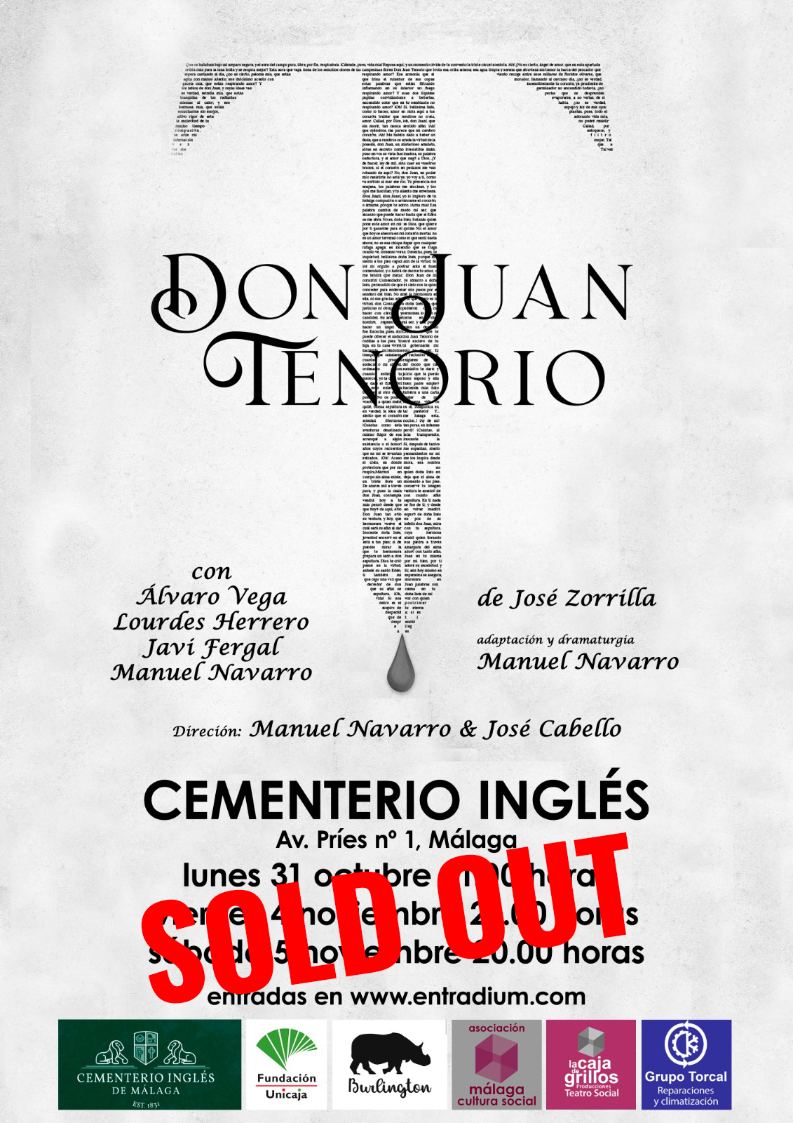 Ciclo teatral Don Juan Tenorio en el Cementerio Inglés de Málaga